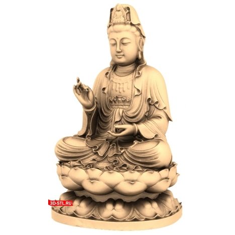 Meditating Buddha - 3D model for 3D printing