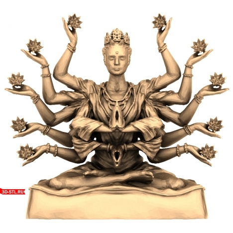 Thousand Hands Sculpture - 3D Printable Model