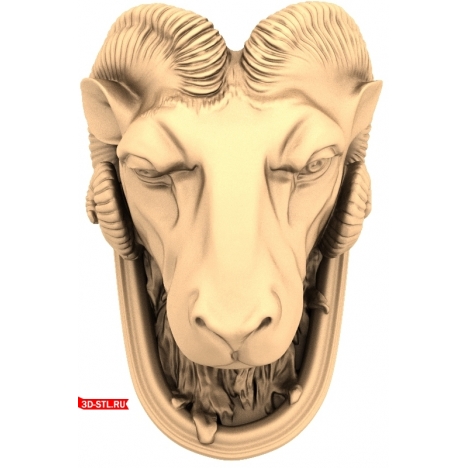 3D Printable Ram Figurine