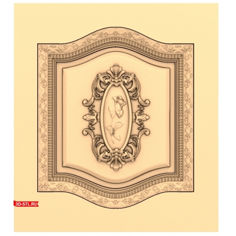 3D model of the Charm of Roses facade in STL format