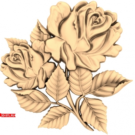 Pink Elegance - 3D STL model for CNC