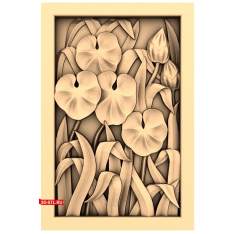 Flowers "Grasses" | STL - 3D model for CNC