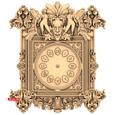 3D model of the Bacchus Harmony clock in STL format for CNC