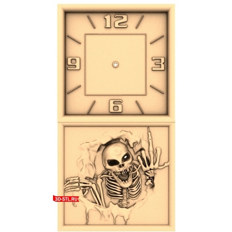 Skeleton Watch | STL - 3D model for CNC