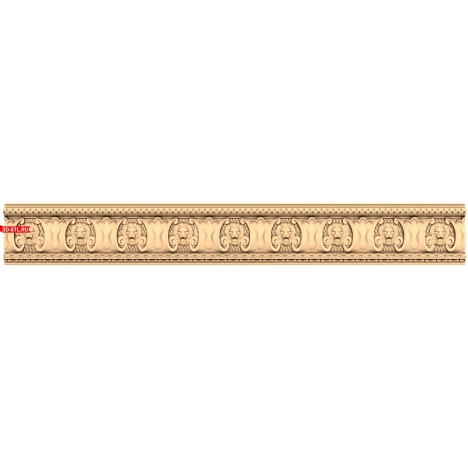 3D STL Model of the Lion's Splendor Baguette for CNC