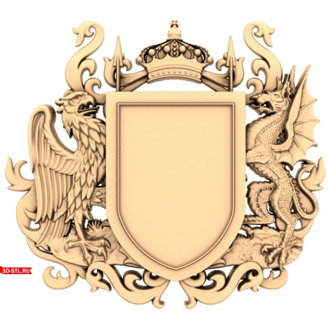 Family Coat of Arms - 3D model for CNC