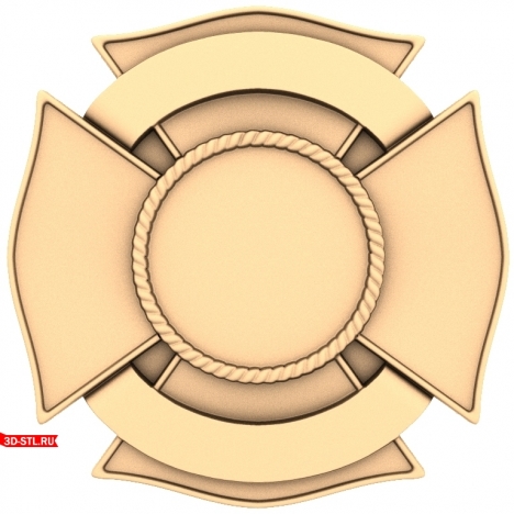 Coat of Arms Badge - 3D model in STL format for CNC