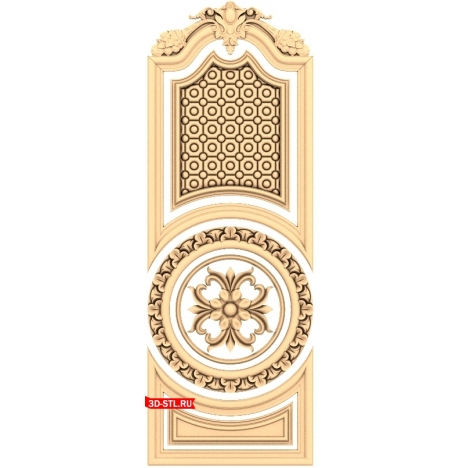 3D model of the Venetian Grace door for CNC in STL format