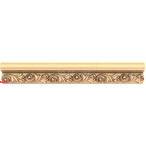 Baguette | STL - 3D model for CNC