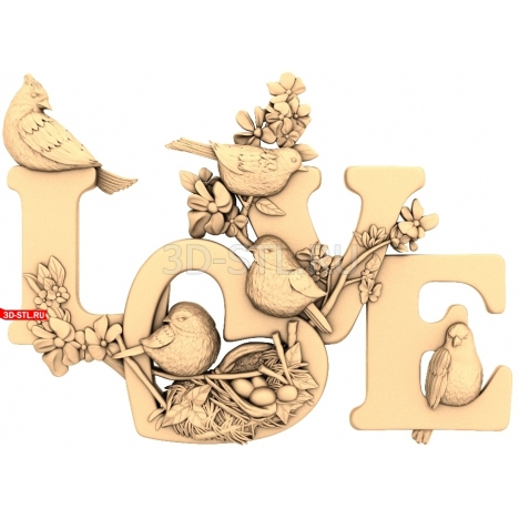 Coat of Arms of Love | STL - 3D model for CNC