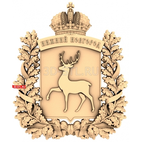 Coat of Arms of Nizhny Novgorod | STL - 3D model for CNC