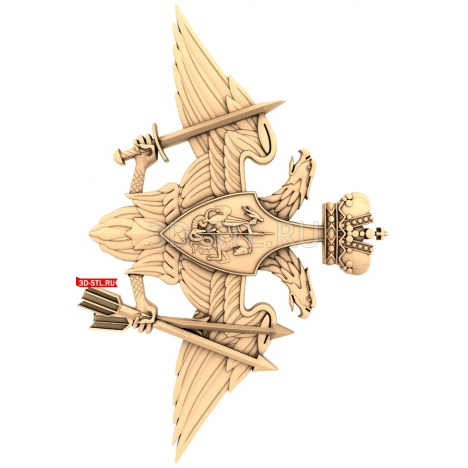 The Strategic Missile Forces Emblem | STL - 3D model for CNC