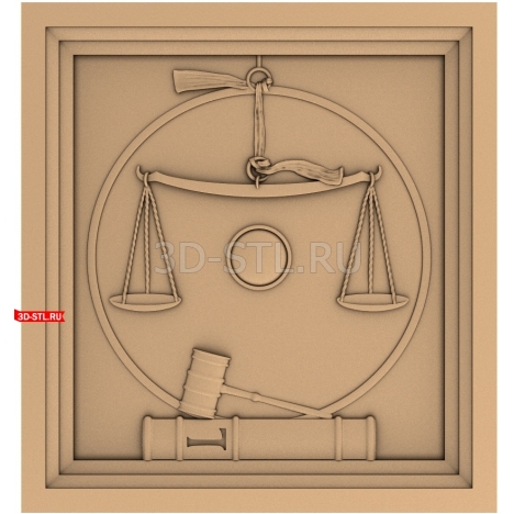 Law and Order | STL - 3D model for CNC