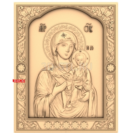 Our Lady of Hodegetria of Mount Athos | STL - 3D model for CNC