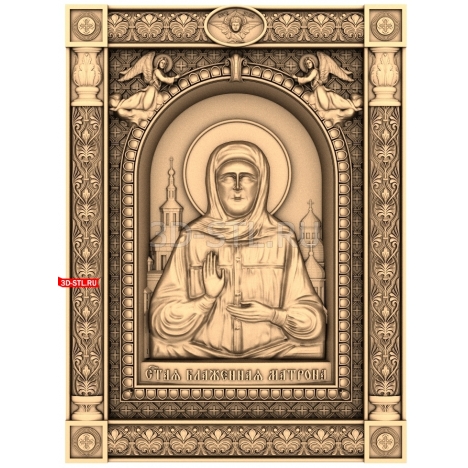Saint Matrona of Moscow Icon | STL - 3D model for CNC