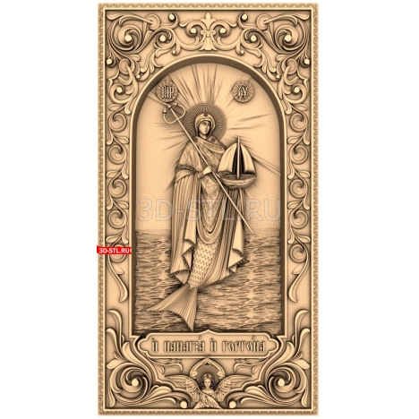 Panagia and Gargona | STL - 3D model for CNC