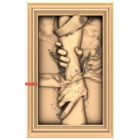 Hand of Jesus | STL - 3D model for CNC