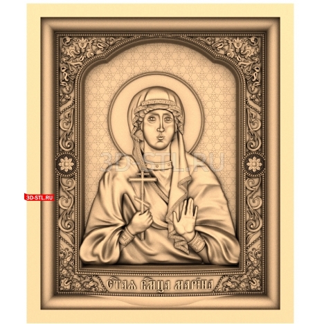 Saint Marina the Great Martyr | STL - 3D model for CNC
