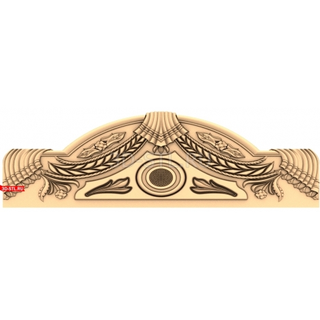 Bed Headboard | STL - 3D model for CNC