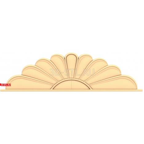 Bed Headboard | STL - 3D model for CNC