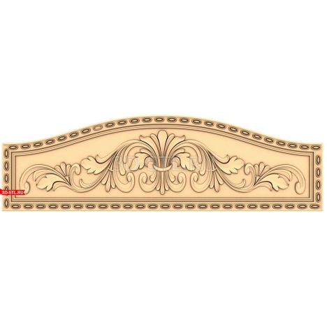 Bed Headboard | STL - 3D model for CNC