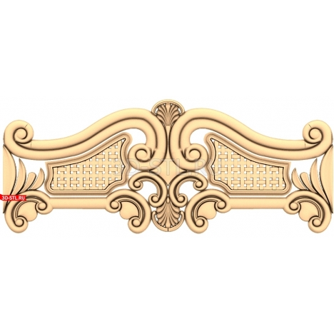 Bed Headboard | STL - 3D model for CNC