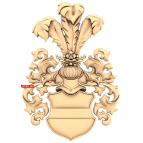 Coat of arms with decorative elements