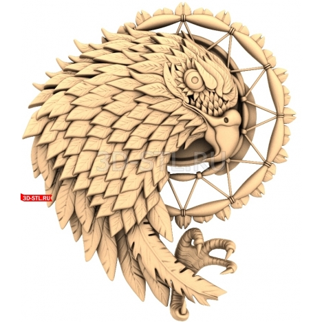 Eagle Dreamer | STL - 3D model for CNC