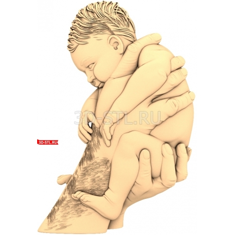 Child in Arms | STL - 3D model for CNC