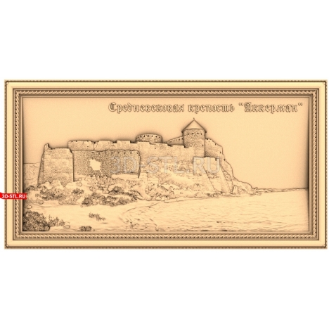 Medieval Fortress Ackerman | STL - 3D model for CNC