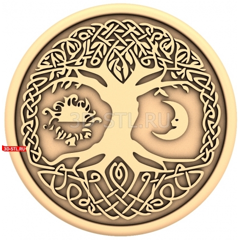 Celtic Tree of Life | STL - 3D model for CNC