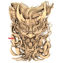 Head of a mythical creature
