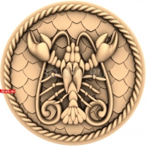 Cancer Zodiac Sign Panel