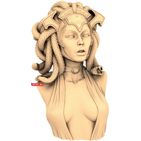 Medusa Gorgon | STL - 3D model for CNC