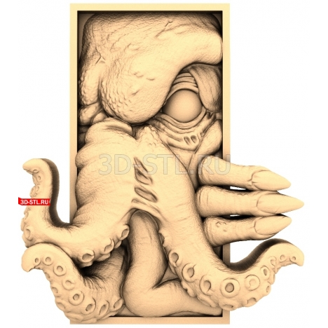 Octopus and Claws | STL - 3D model for CNC