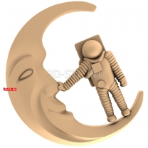 Astronaut and the Moon