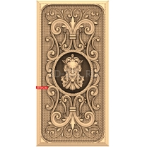 Panel with a bas-relief of a demon