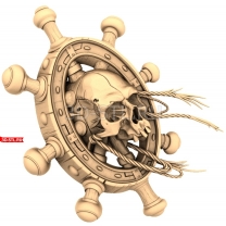 Skull at the wheel