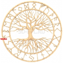Tree of Life with a Rune Circle
