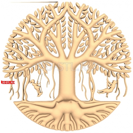 Tree of Life | STL - 3D model for CNC