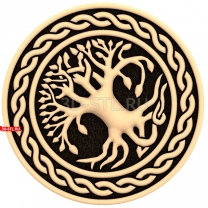 Tree of life in a circle