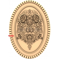 Panel with floral ornament