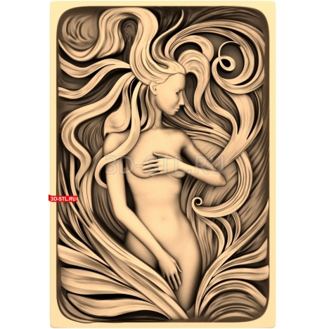 Awakening | STL - 3D model for CNC