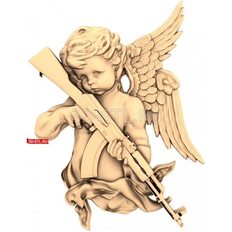 Angel | STL - 3D model for CNC
