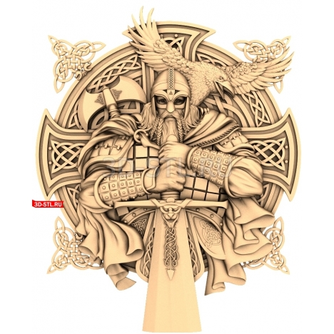Viking | STL - 3D model for CNC