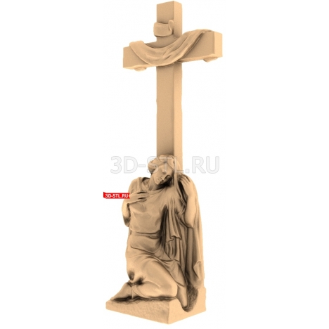 Woman at the Cross | STL - 3D model for CNC
