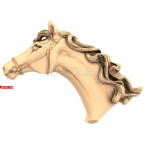 Horse. Bust. Bas-relief.