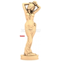 Sculpture of a girl. Bas-relief