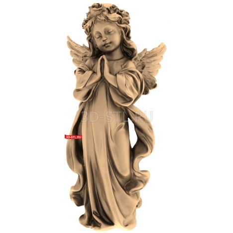 Angel Figurine | STL - 3D model for CNC