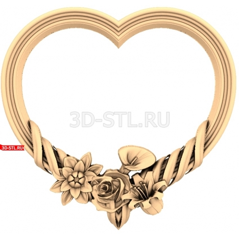 Frame | STL - 3D model for CNC